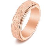 , Anillo de arce inoxidable elegante, Anillo esmerilado de arce de titanio