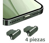 4pcs Metal Anti Dust Plugs Charger Dock Plug for Apple IPhone 14 13 12 11 Pro Max IPad AirPods Apple Series IOS Port Cap Covers