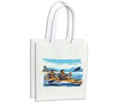 MERCHANDMANIA PACK 2 BOLSAS deporte playa kayak amigos isla tropical cocina compra kitchen