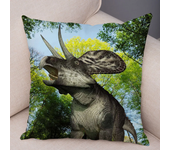 Jurassic Dinosaur Cushion Cover Decorative Wild Animal Print Pillowcase for Car Sofa Home Decor  45x45cm