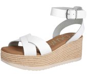 Cuñas de Esparto Oh! My Sandals Md5445 para mujer en color blanco