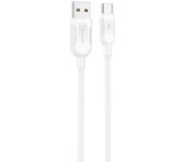 Cable Qcharx Atenas USB a Tipo C 3A 18W (1 m) PVC Blanco