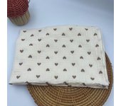 Cotton Swaddle Blanket Baby Blanket Floral Print Muslin Diaper Swaddle New Born Crinkle Fabric Baby Born Stroller Cover