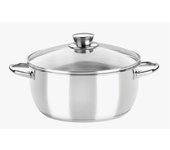 Cacerola alta Monix Optima 22 centímetros tapa cristal M451122
