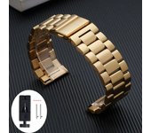 Stainless Steel watchband For Samsung Galaxy Watch3/4/5pro 45mm 40mm 44mm 46mm Bracelet For Amazfit Pace Stratos 3 2 2S GTR 47MM