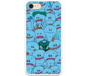 Funda original compatible con iPhone 7 con un diseño de Rick y Morty Mr Meeseeks con un diseño de TPU MATE