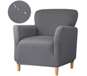 Stretch Spandex Tub Chair Cover Water Repellent Elastic Club Sofa Covers Solid Color Relax Single Armchair Slipcover Bar Counter