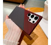 Ultra Thin Carbon Fiber Textured Phone Case For Samsung Galaxy S24 S23 S22 Note 10 Plus Note 20 Ultra Shockproof Hard Back Cover