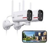 Cámara de seguridad IP DEKCO DC4L 2K QHD WiFi Visión Nocturna a color Alexa/Google Assistant Blanco