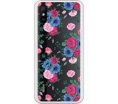 Funda original compatible con Xiaomi Redmi 9A - 9AT - Patron flores azules y rojas