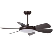 CRISTAL RECORD Ventilador de Techo con Luz LED Negro DC Mode 24W CCT