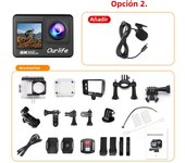 5K Action Camera 4K60FPS 2.0 Inch Touch Screen Wi-Fi 170° Wide Angle 30M Waterproof Helmet Video Recording Sports Cameras