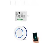 Tuya Smart WiFi Switch Relay DIY Module RF 433Mhz Wireless Mini Round Button Remote Controller Google Home Alexa Voice Control