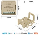 MOES Mini Tuya WiFi/Zigbee Smart Switch/Dimmer Module DIY Module Light Switch 1/2 Gang Remote Control Work Alexa Google Home