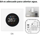 TUYA WiFi Smart Knob Thermostat Floor Heating Water Gas Boiler Home Room Programmable Temperature Controller Alexa Google Home