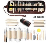 5-61Pcs Pottery Clay Sculpting Tools Pottery Carving Tool Kit With Carrying Case Bag For ceramics Supplies Polymer Sculpture Set
