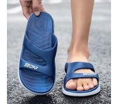 Slippers for men all seasons indoor home bathing sandals nonslip outdoor summer beach slippers wearesistant soft bottom slippers
