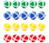 Pack Of 20 Children's Darts Erstaz Balls Velcro Ball Throwing Game Disc Replacement Balls