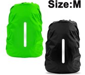 Paquete de 2 fundas impermeables para mochila, funda reflectante para mochila para actividades al aire libre M