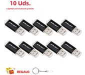 JASTER 10 PCS LOT Memory Stick 128GB Key Chain USB Flash Drive 64GB For Laptop Pen Drive 32GB Plastic Mini Creative Gift 16GB