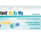 Cefak Cefavit Vitamina D3 + K2 + Mg 60 cápsulas