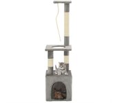 Rascador para Gatos con postes de sisal 109 cm Gris
