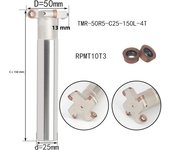 LIHAOPING TMR T-slot Milling Cutter Grooving Tools Round Nose R3 R4 R5 R6 150L Carbide Inserts RCMT RPMT 08T2 1204 CNC End Mill
