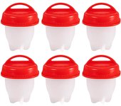 3/6pcs BPA Free Silicone Egg Boiler Steamer Non-stick Silicone Egg Cook Cups Fast Egg Poacher for Breakfast Kitchen Cooking Tool
