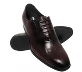 Zapatos de piel con alzas Interiores para hombre 7 cm - Zerimar.