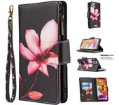 Cartera Funda para iPhone 12 11 Pro Max Mini XR XS 6 7 8 Plus Magnética De Piel Con Cremallera