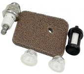 1 set of Air Filter Fuel Filter Spark Plug Primer Bulb Kit for Stihl fs38 fs45 fs46 fs55 hs45 fc55 km55 km55r