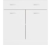 vidaXL Armario inferior de cocina “Lyon” madera blanco