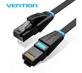 Vention cable de red plano utp rj45 cat.6a - 8m - color negro