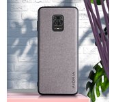 Textile Case for Xiaomi Redmi Note 9 9S 8 Pro 7 Pro Soft TPU around edge Hard PC 3in1 material