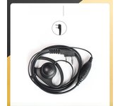 Quansheng UV-K6 D-Shape Tactical Earpiece Headset PTT Mic Earphones Unilateral Headphones For Baofeng Kenwood Radio Accessories
