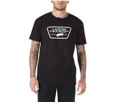Camiseta Negra Vans Full Patch Black/White Ajuste Clásico