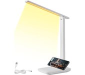 Lámpara Escritorio LED, Escritorio Flexo LED, Escritorio Flexo, Lámpara De Mesa (Táctil, 3 Modos De Iluminación, 5 Niveles De Brillo Recargable USB