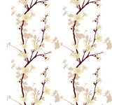 Papel Pintado Floral cerezo japonés