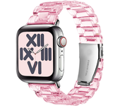 Transparent Resin strap for apple watch band 42mm 40mm correa 44mm 38mm Smart Wrist link bracelet iwatch series 8 7 6 5 4 SE 9