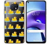 Tumundosmartphone Funda Gel Transparente para Xiaomi Redmi Note 9T 5G diseño Pato Dibujos
