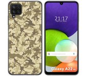 Funda Silicona para Samsung Galaxy A22 4G / M22 diseño Sand Camuflaje Dibujos