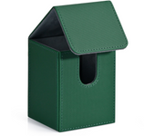 MTG Card Deck Box,Card Storage Box holds 100+ Single Sleeved Cards, PU Leather Magnetic Closure for Magic cards TCG cards