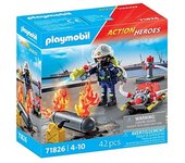 Playmobil - bombero con bomba de agua
