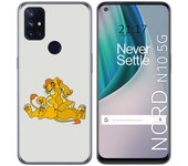 Tumundosmartphone Funda Gel Tpu para Oneplus Nord N10 5G diseño Leones Dibujos