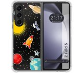 Funda Silicona Antigolpes para Samsung Galaxy Z Fold 5 5G diseño Espacio Dibujos