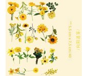 40pcs plant collection Green Leaf Decorative PET Stickers Scrapbooking Label Diary Stationery Album Phone Cup Journal Planner