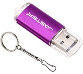JASTER New Creative With Key Chain USB 2.0 Flash Drive 128GB 64GB 32GB 16GB 8GB 4GB 128MB Pendrive Fashion 9 Colors U Stick Gift