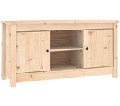 vidaXL Mueble de TV de madera maciza de pino 103x36,5x52 cm, Mueble de Salon, Mueble TV, Mueble TV salon, Mesa de TV, Mueble tele