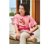 Mayoral Camiseta M/C Niña - Partes de Arriba Niña - Cómoda y Elegante