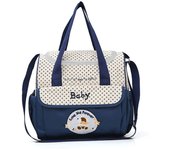 Fashionable printed cartoon multifunctional one shoulder mommy bag Portable lightweight diagonal diaper bag